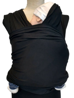 Fular Prearmado "STARLINE" Black & Nude - comprar online