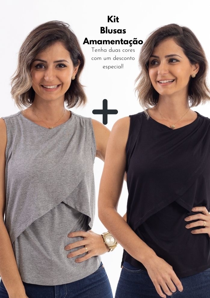 blusas fáceis para amamentar