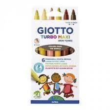 Marcador Giotto Turbo Maxi Skin Tones X6