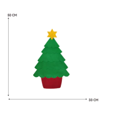 Recorte de Feltro Árvore de Natal Montessoriana Recorte de Feltro Árvore de Natal Montessoriana