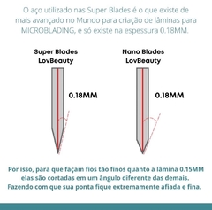 Laminas Lovbeauty Super Blade 12 flex 0.18mm - loja online