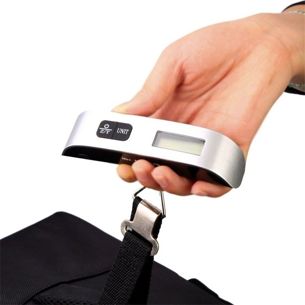 Balanza Digital Portatil De Viaje Pesar Valija 50kg Con Pila