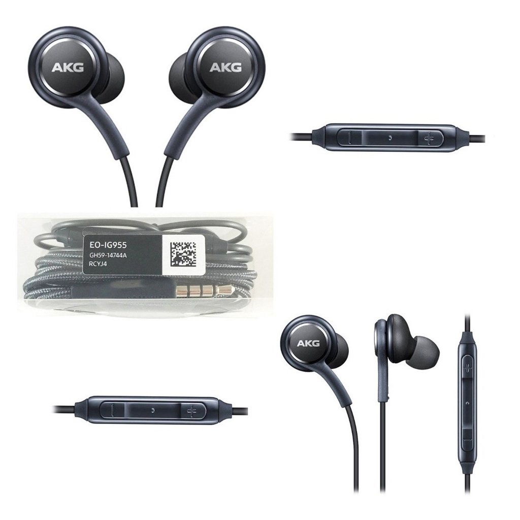 Auriculares Originales AKG [EO-IG955] Samsung, Para Samsung Galaxy S8 Y S8  Plus, Color Negro | lagear.com.ar