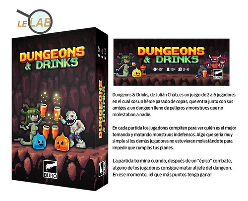 Dungeon Drinks Jogo e Tabuleiro