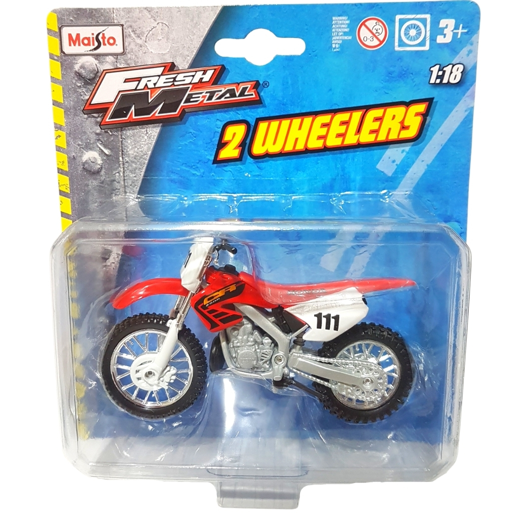 Miniatura Moto Trilha Honda CR-250R Coleção Colecionador Top em