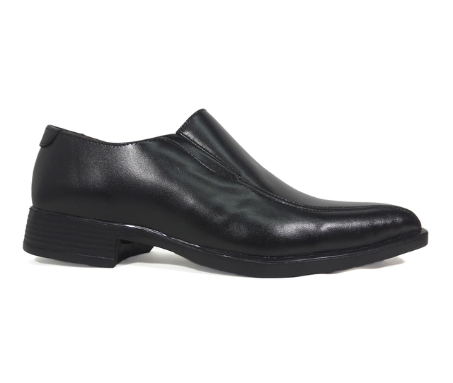 Zapatos de Vestir Sin Cordones / Negro Cuero