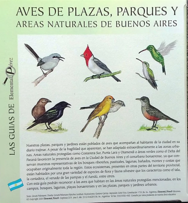 Aves de Plazas, Parques y Áreas Naturales de Buenos Aires