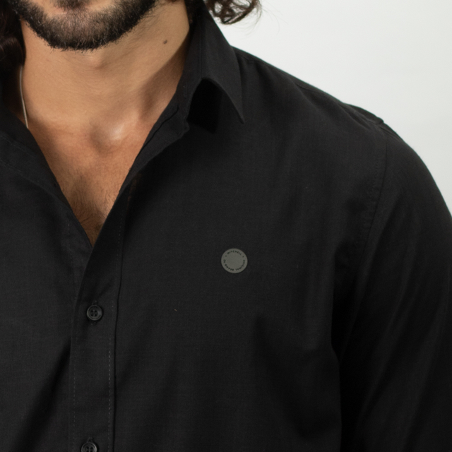 CAMISA TECIDO MANGA LONGA - MITCHELL - moda masculina