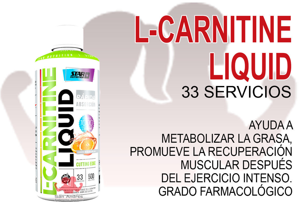 LCARNITINE Liquid (33 serv.) Star Nutrition