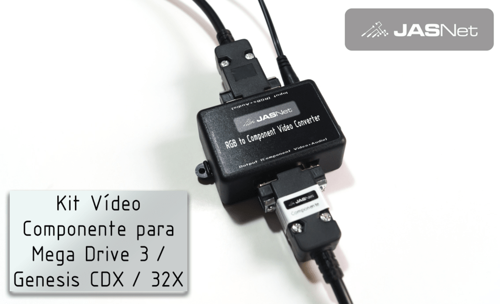 Kit Video Componente para Mega Drive 3 / Sega 32X / Genesis CDX / Sega ...