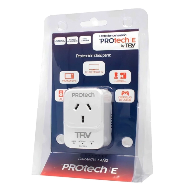 Protector De Voltaje Trv - Protech E - Tv Led / Audio / Pc