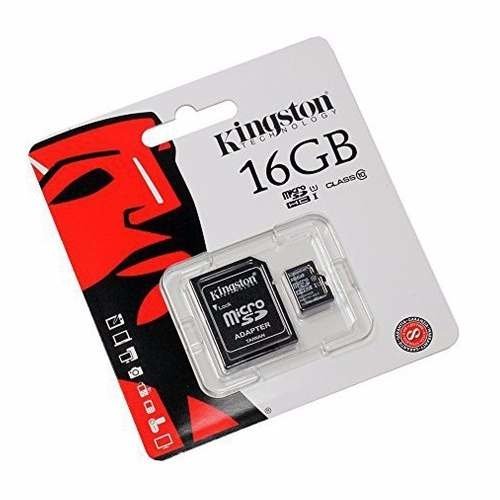 Tarjeta Memoria Micro Sd 16gb Kingston Clase 10 80mb/s