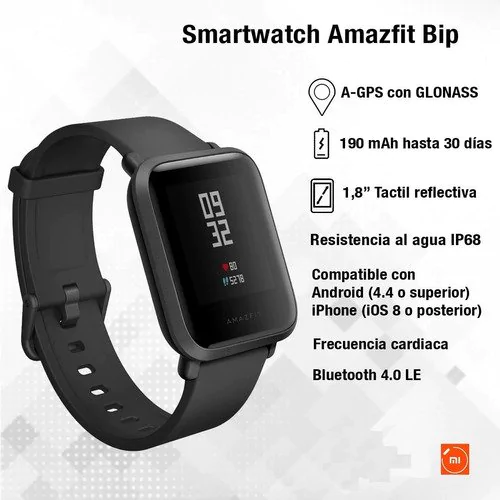 Smartwatch Xiaomi Amazfit BIP Reloj Inteligente Fit Gps Running