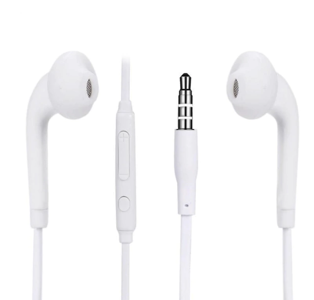 Auriculares Headset Stereo In Ear Blancos Manos Libres Mic