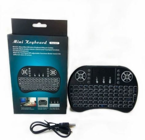 Mini Teclado Inalambrico Retroiluminado Led Smart Tv Android