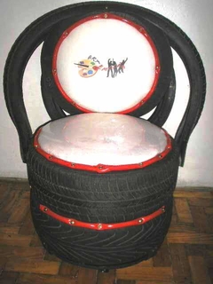 poltrona de pneu personalizada logotipo