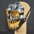 Máscara Calavera Plata con LED - comprar online