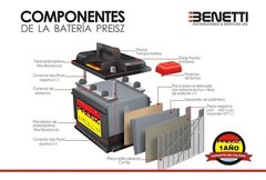 Bateria Para Camion 12x220 Preisz Calcio Plata - Benetti Distribuciones y Servicios