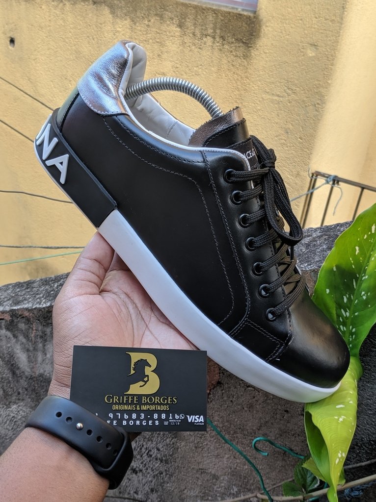 Sapatênis dolce Gabbana preto/branco - Griffeborges