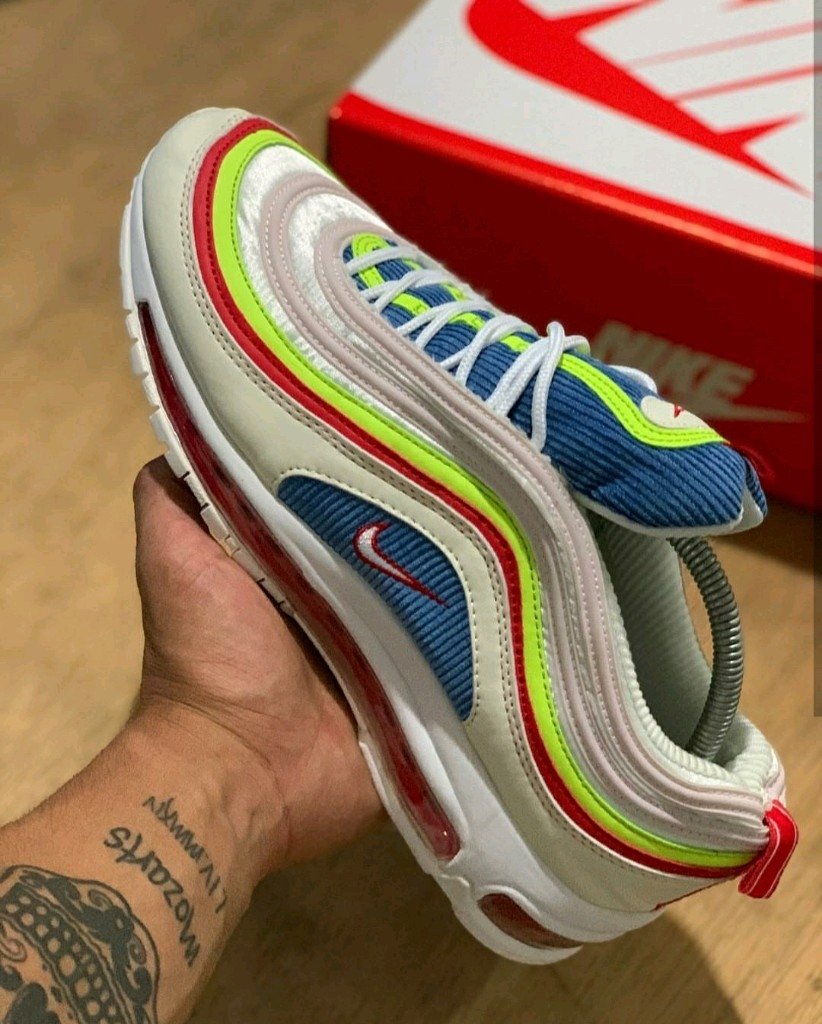 air max 97 vermelho e azul