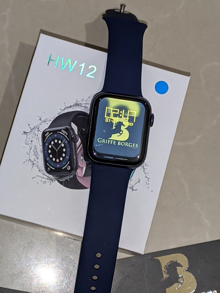 smartwatch hw12 prata