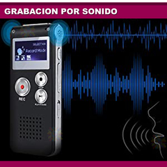 Grabador De Voz Periodista Mini Digital Microfono Sonido 8gb 