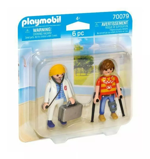 Playmobil Duo Pack Doctor y Paciente 70079