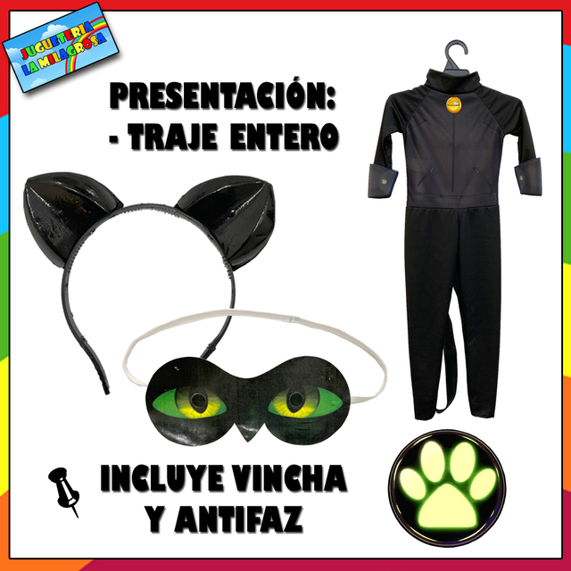 pivote Enemistarse Collar Disfraz de Cat Noir Miraculous