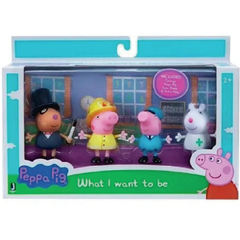 Pack x 4 Figuras Peppa Pig Profesiones - tienda online