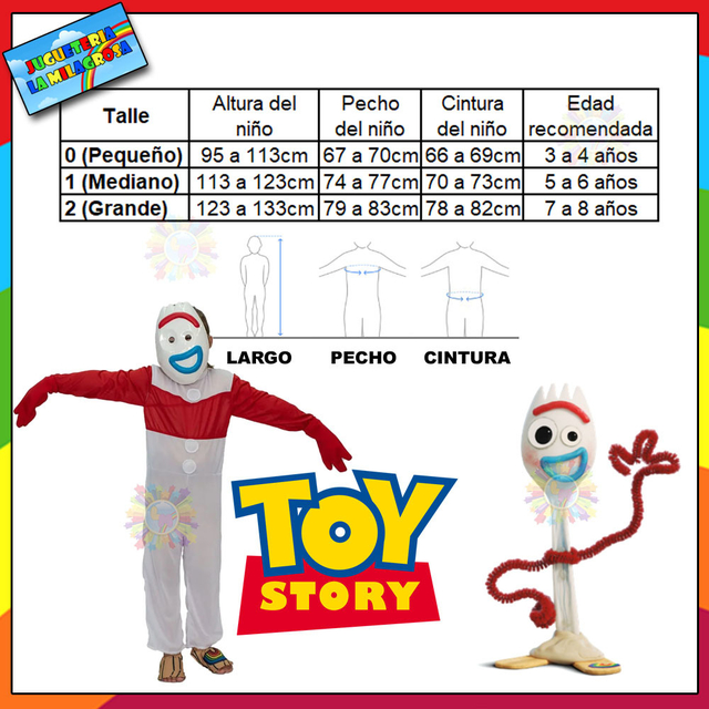 Disfraz Toy Story Forky - Jugueteria La Milagrosa