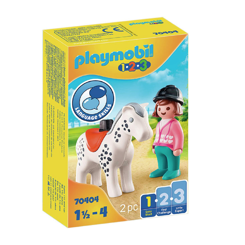 Playmobil Jinete Con Caballo 70404