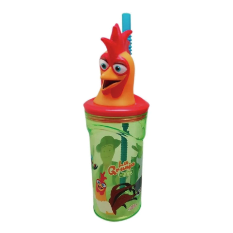 Vaso Infantil Con Figura De Granja De Zenon 360ml GZ016