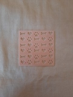 Texturizador huesito recto de 10x10cm - comprar online