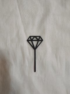 Topper Diamante de 11x5cm