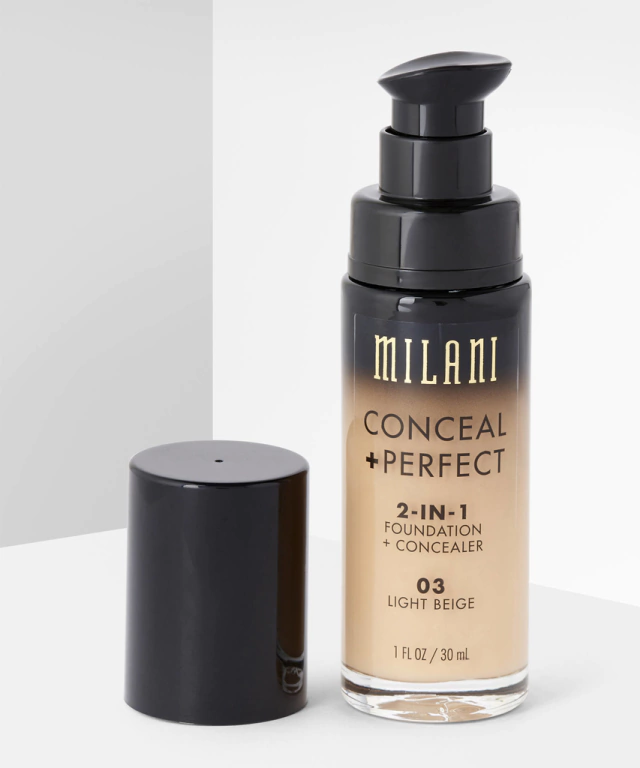 BASE CONCEAL + PERFECT 2-IN-1 FOUNDATION AND CONCEALER 03- Milani BASE CONCEAL + PERFECT 2-IN-1 FOUNDATION AND CONCEALER 03- Milani