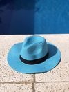 Chapéu Panamá Turquesa Básico