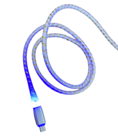 CABLE DE DATOS MICRO USB MALLADO CON LUZ BN076 en internet