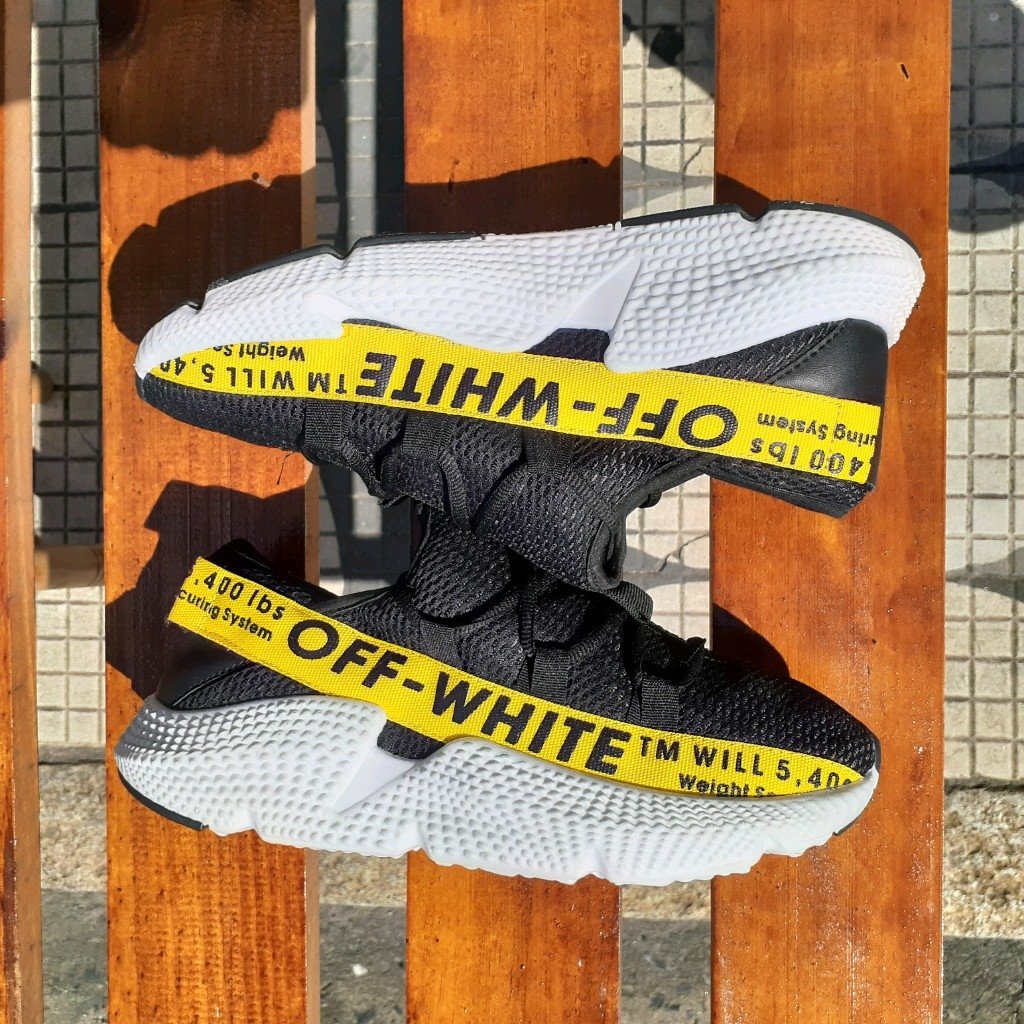 Adidas Off White Preto/Amarelo - Comprar em Tenis Mogi