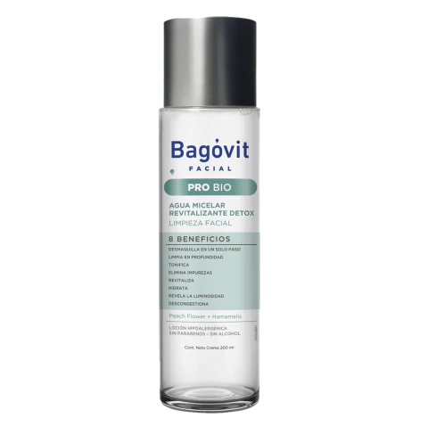 Bagovit Facial Pro Bio Agua Micelar Revitalizante Detox 200ml