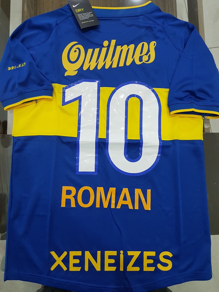 Camiseta Nike Retro Boca Titular #10 Roman Riquelme 2000