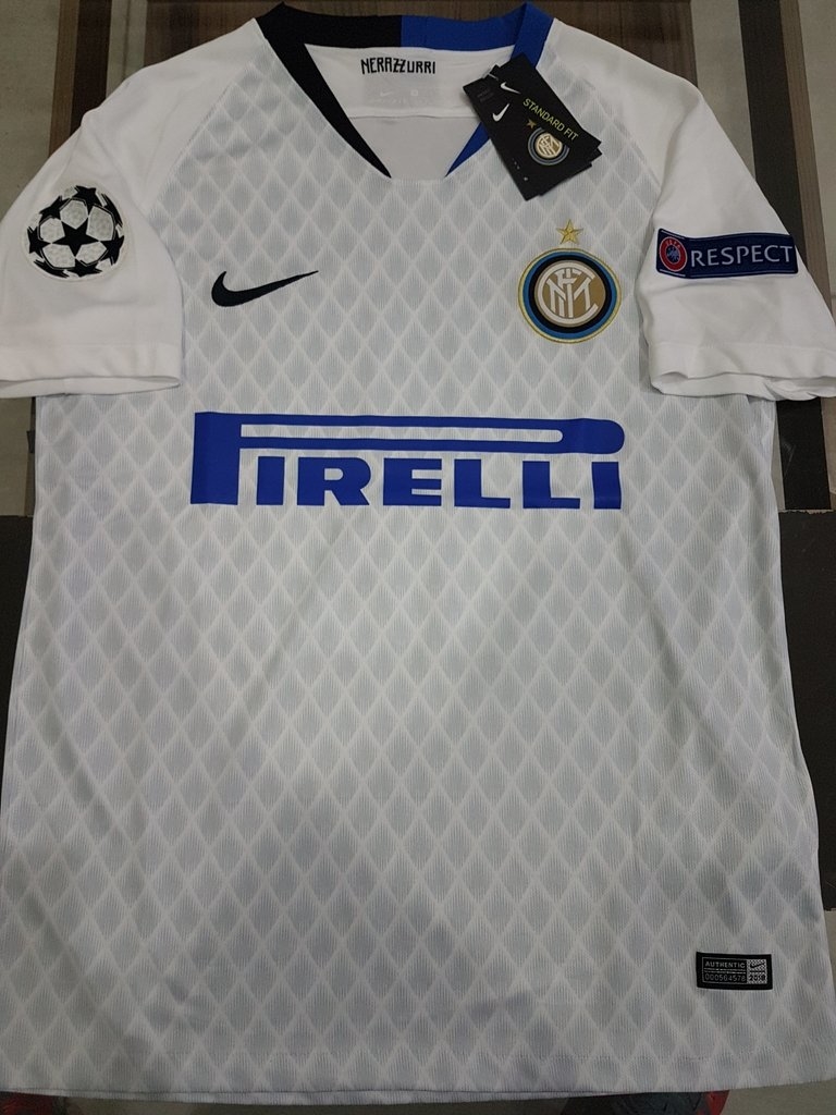 Camiseta Nike Inter Italia Blanca 2018 2019 UCL