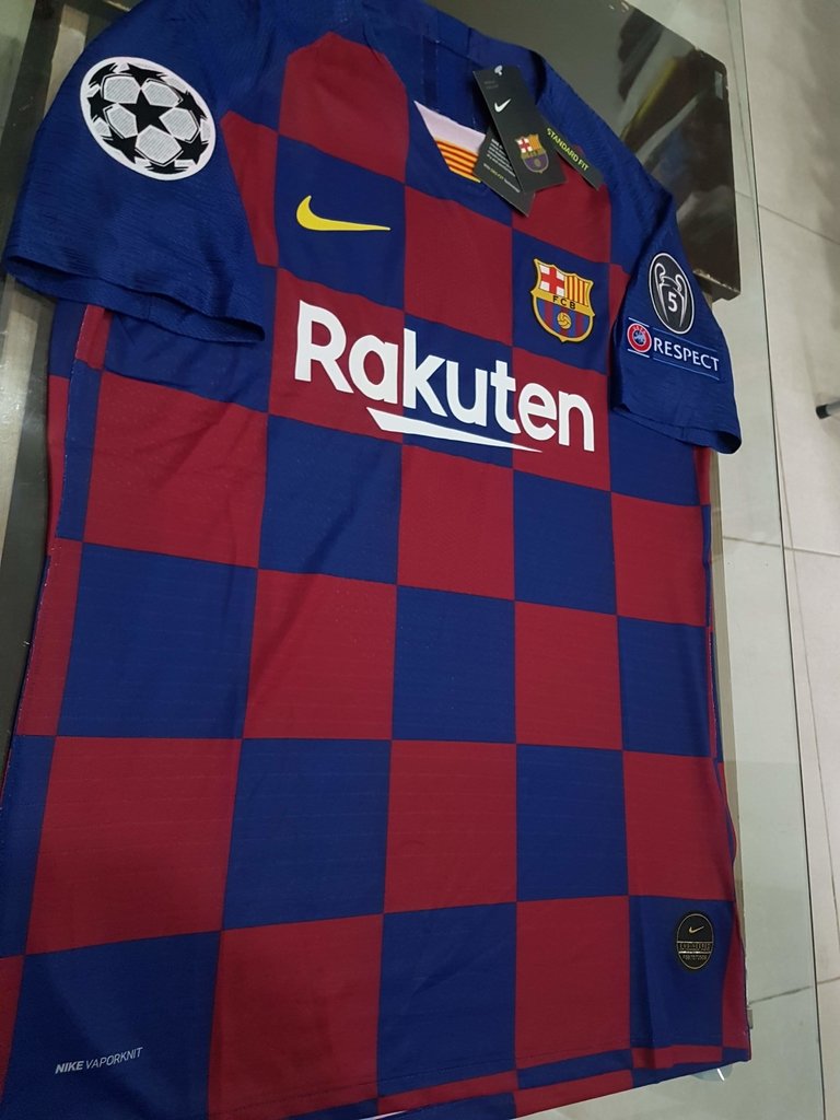 Camiseta Nike FC Barcelona Match Titular 2019 2020 UCL Vaporknit