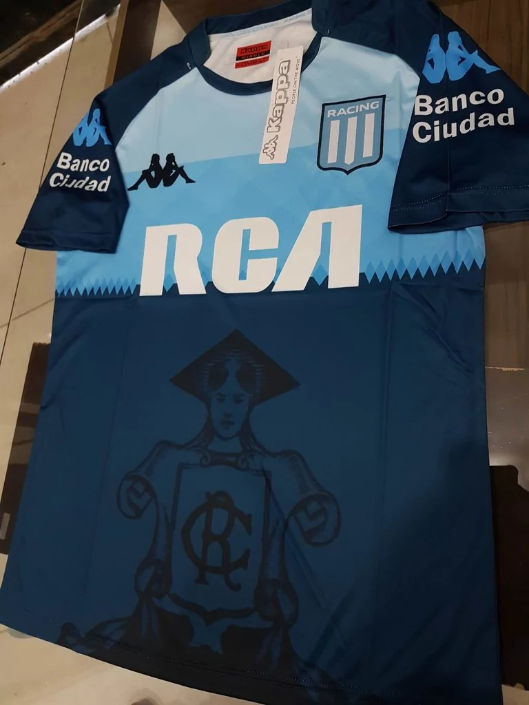 Camiseta Kappa Racing Club Suplente 2018 Azul