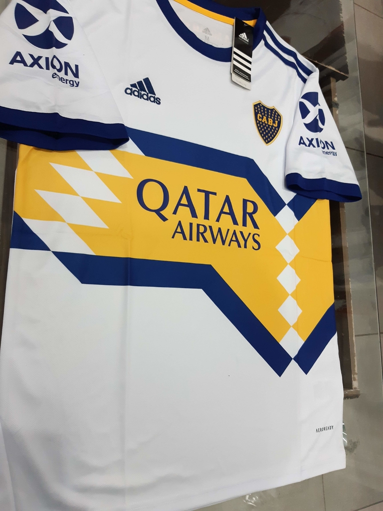 camiseta de boca adidas 2021 blanca