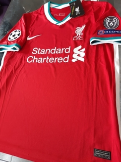 Camiseta Nike Liverpool Titular M. Salah #11 2020 2021 Parches Champions UCL en internet