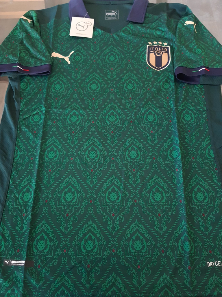 Camiseta Puma Italia Suplente Verde 2020 2021