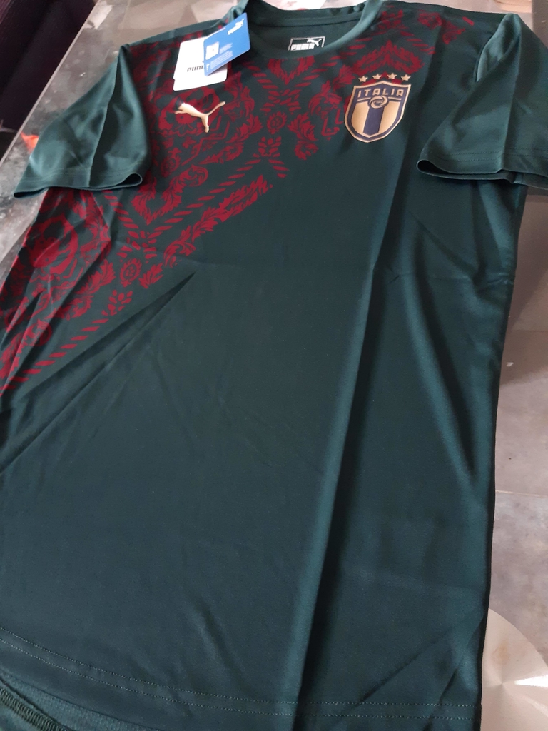 Camiseta Puma Italia Entrenamiento Verde 2020 2021
