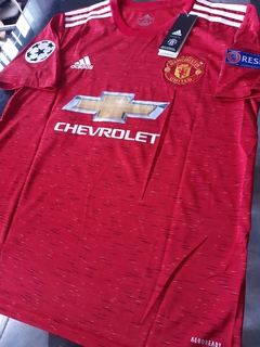 Camiseta adidas Manchester United Titular Rashford #10 2020 2021 Parches Champions UCL en internet