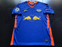 Camiseta Nike RB Leipzig Suplente Azul y Naranja #9 Poulsen 2020 2021 - comprar online