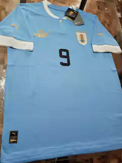 Camiseta Puma Uruguay Titular Suarez 9 2022 2023 Qatar - Roda Indumentaria